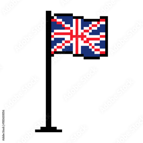 United Kingdom pixel flag icon