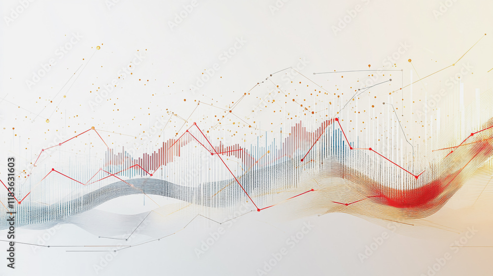 Obraz premium charts and graphs with statistics to innovative analyze business potential and forecast future development of companies growth.