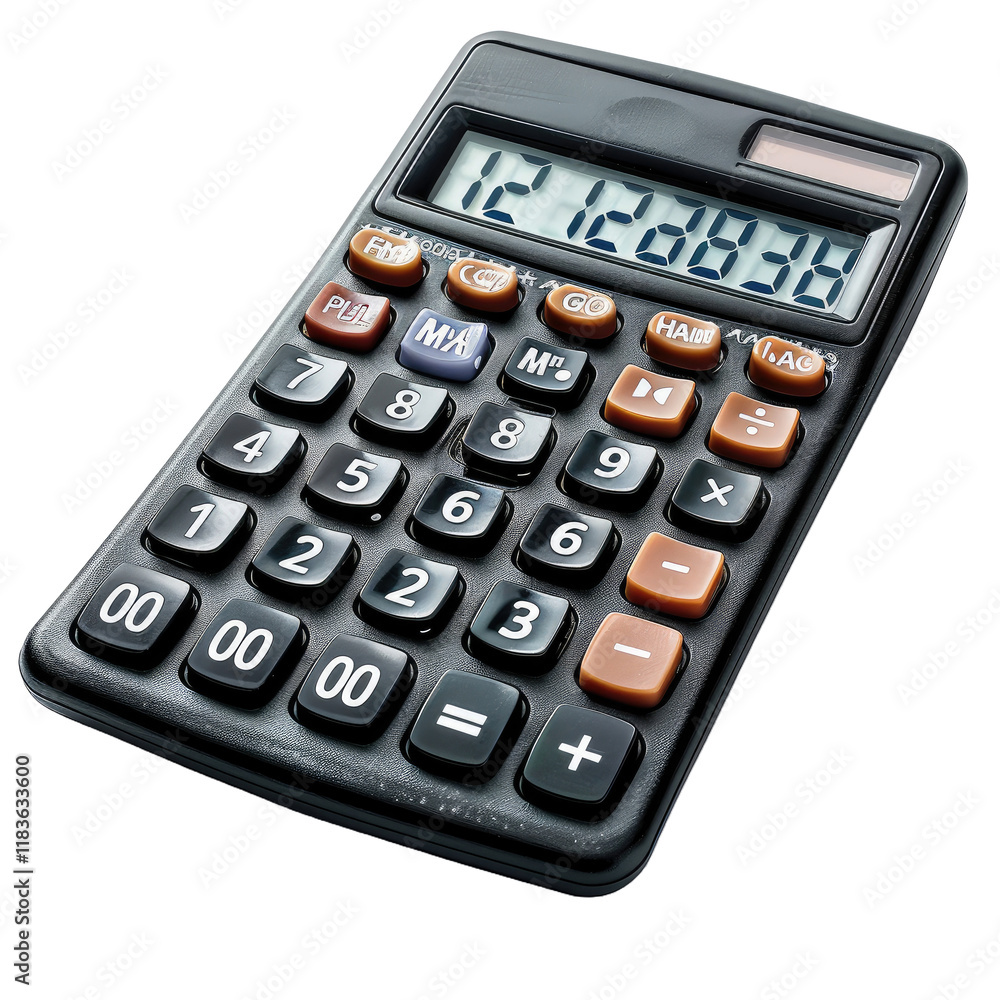 Modern Calculator Isolated on transparent Background. Modern Calculator Isolated on transparent Background.