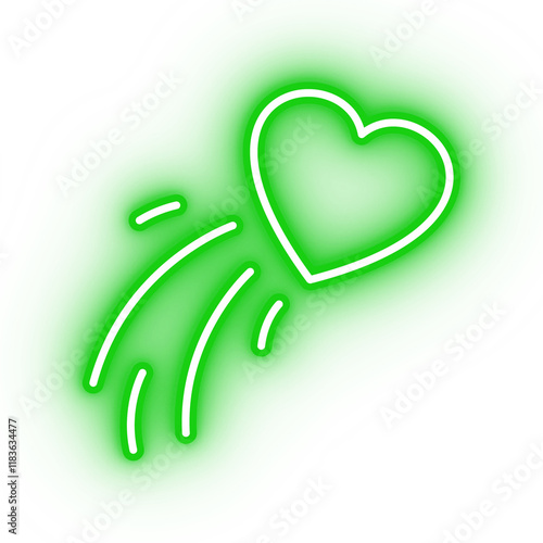 Wallpaper Mural Bright Green Heart Design – Perfect for Valentine's Day and Environmental Projects Torontodigital.ca