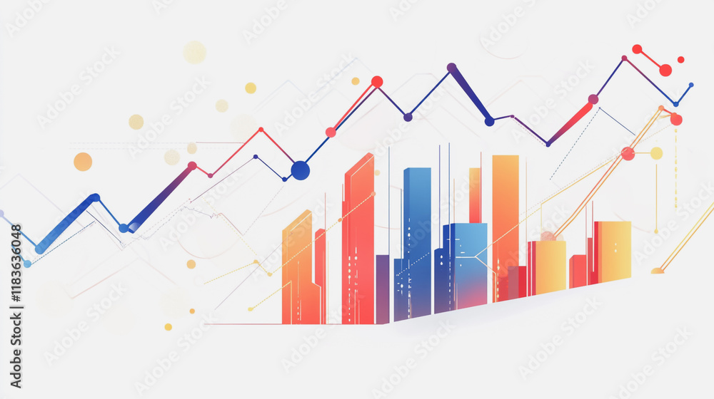 charts and graphs with statistics to innovative analyze business potential and forecast future development of companies growth. charts and graphs with statistics to innovative analyze business potential and forecast future development of companies growth.