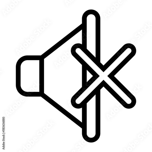 mute Line Icon