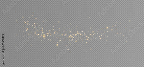 Shiny Golden Particles Golden dust.	
