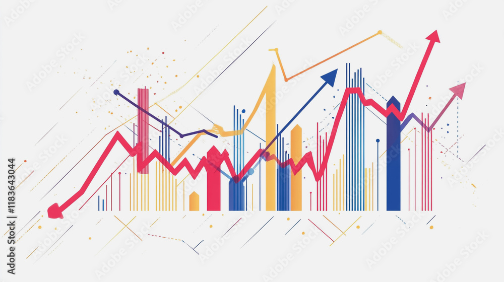 charts and graphs with statistics to innovative analyze business potential and forecast future development of companies growth. charts and graphs with statistics to innovative analyze business potential and forecast future development of companies growth.