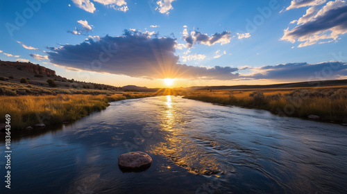 Sunset River Serenity