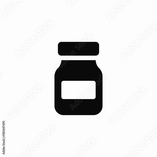 container storage jar icon vector sign