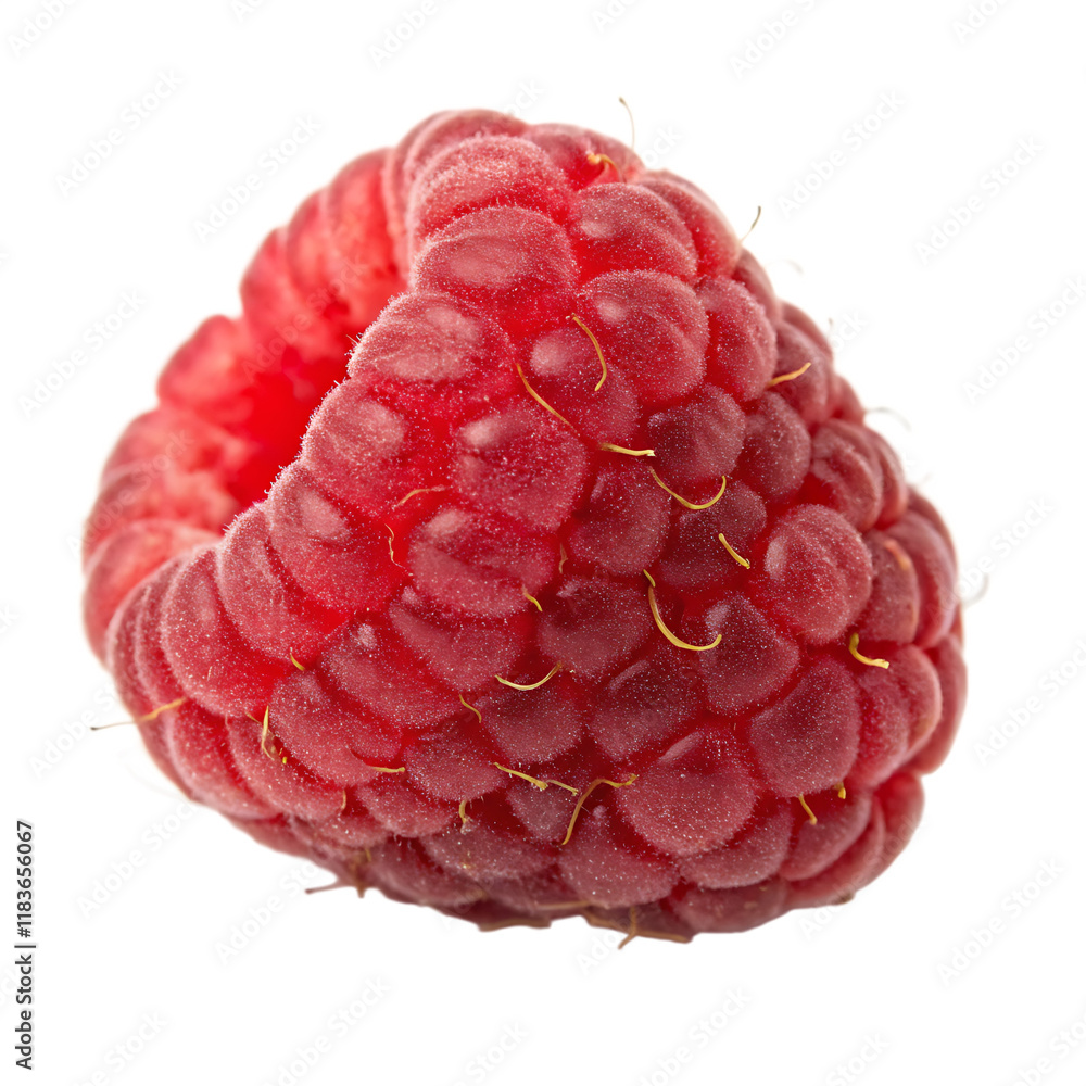 Single raspberry on a transparent background Single raspberry on a transparent background