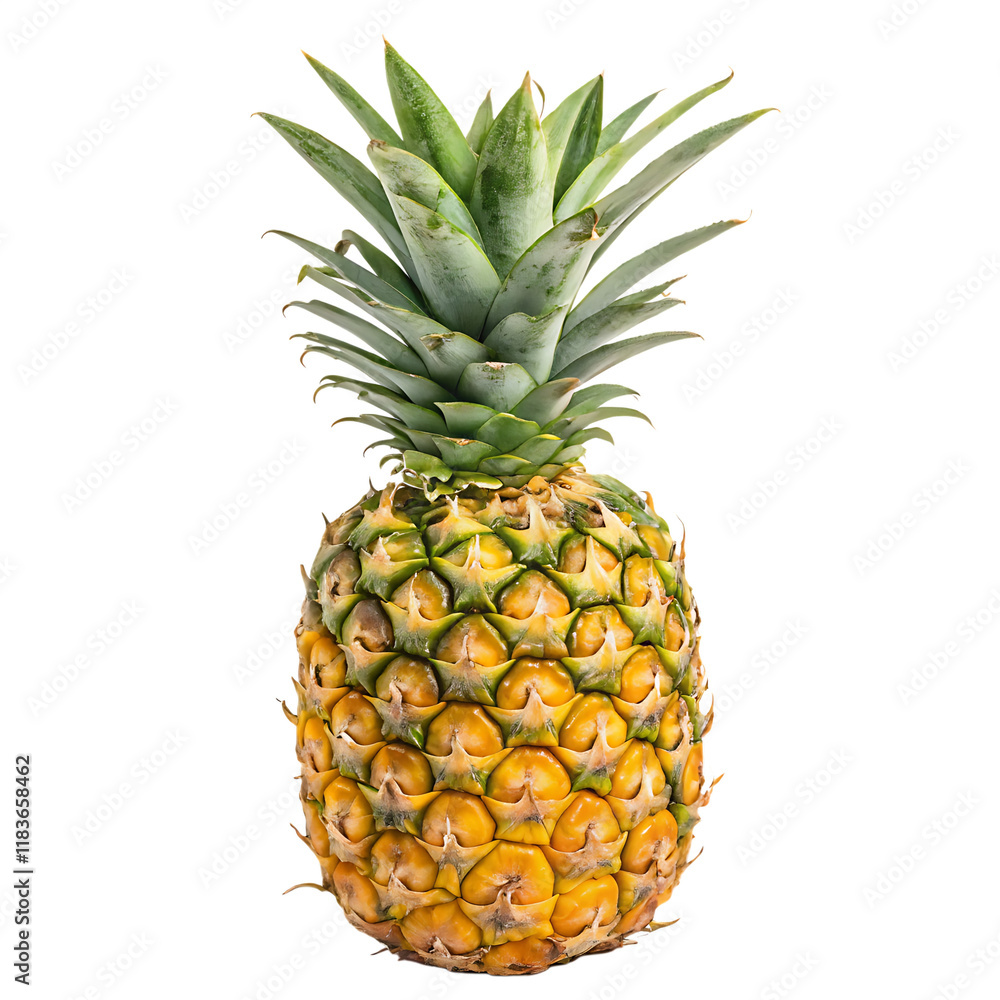 Whole pineapple on a transparent background Whole pineapple on a transparent background