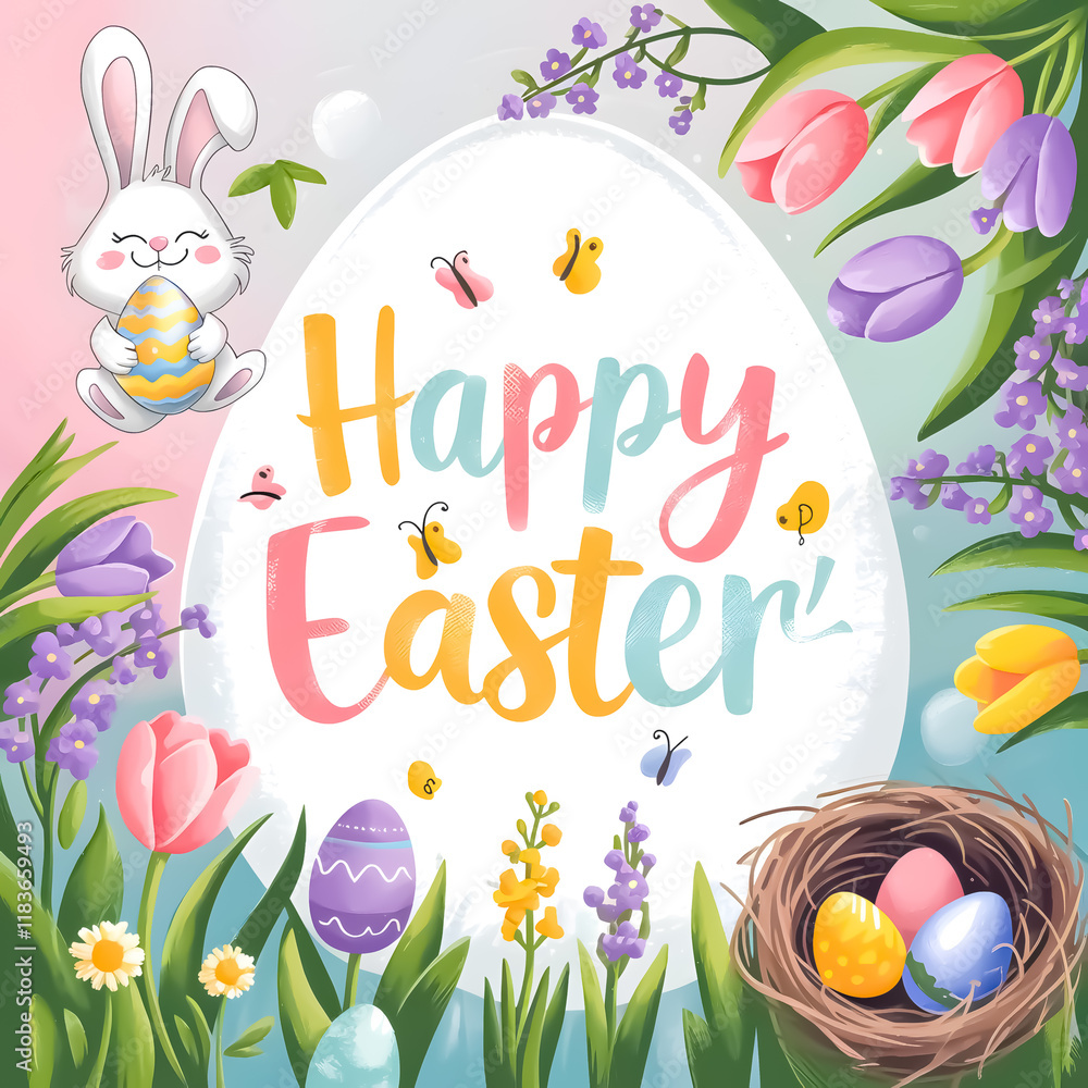 happy easter new design for social media post happy easter new design for social media post