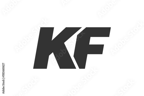 KF Techno Editable Font Logo For Corporate Branding. Bold, Futuristic Design With Unique Typographic Ideas. Minimal Custom Type And Dynamic Letter