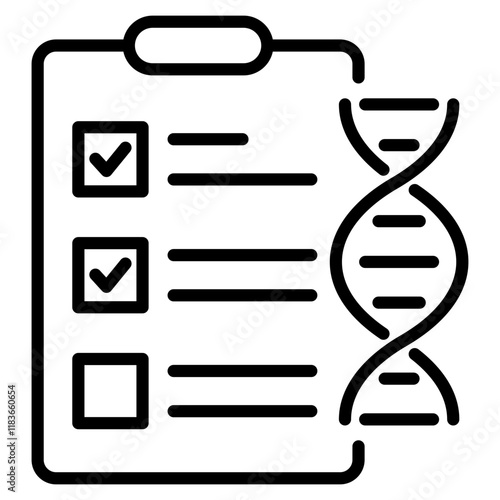DNA test single icon