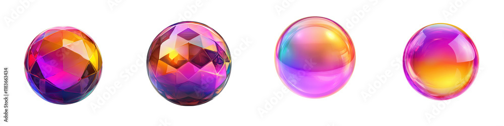 Mesmerizing abstract composition of shiny iridescent glass like spheres that refract and reflect hypnotic kaleidoscopic patterns of vibrant luminous color gradients Futuristic Mesmerizing abstract composition of shiny iridescent glass like spheres that refract and reflect hypnotic kaleidoscopic patterns of vibrant luminous color gradients Futuristic