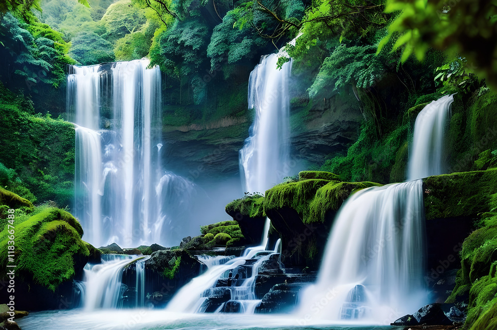 Obraz premium 滝の迫力