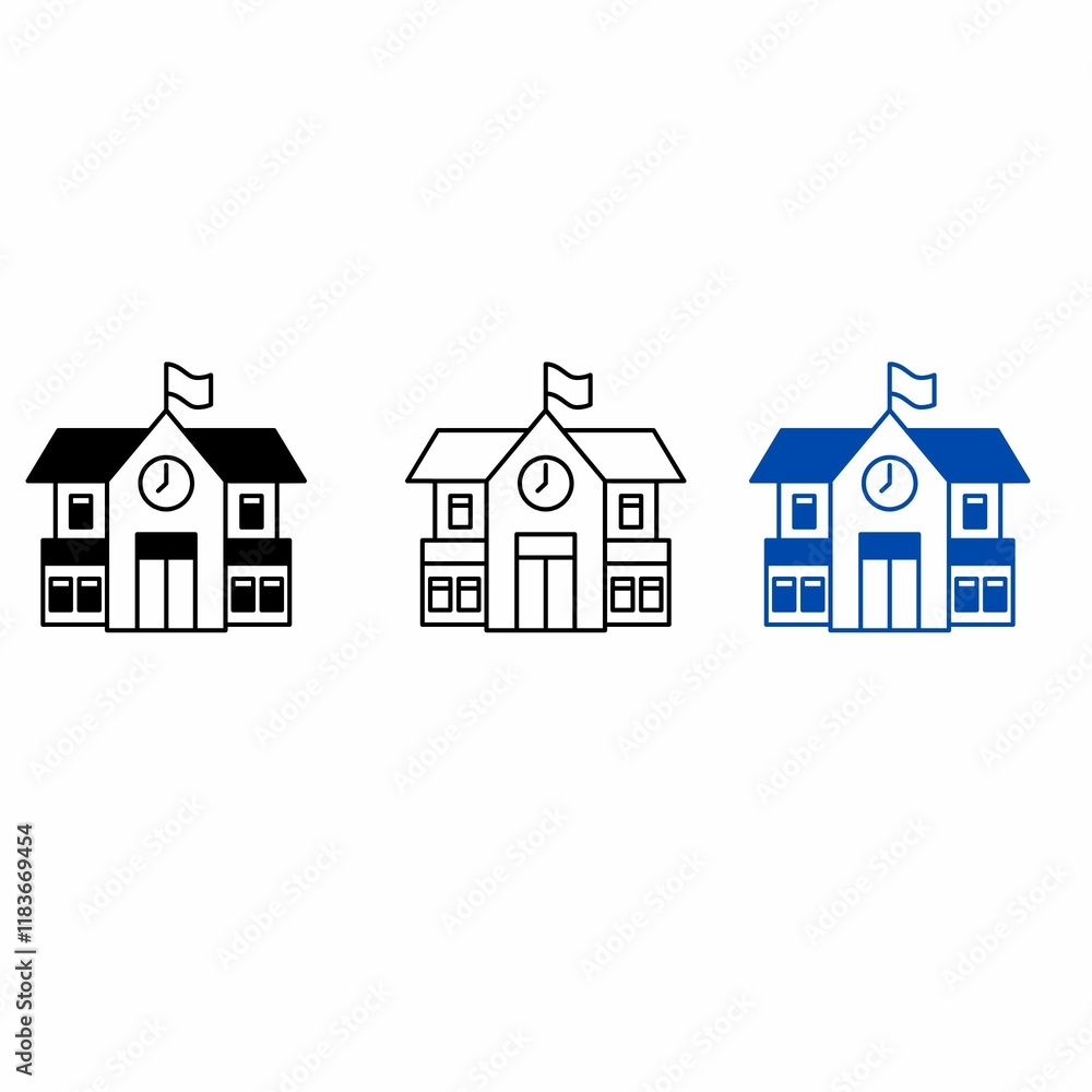 icons set of schools icons set of schools