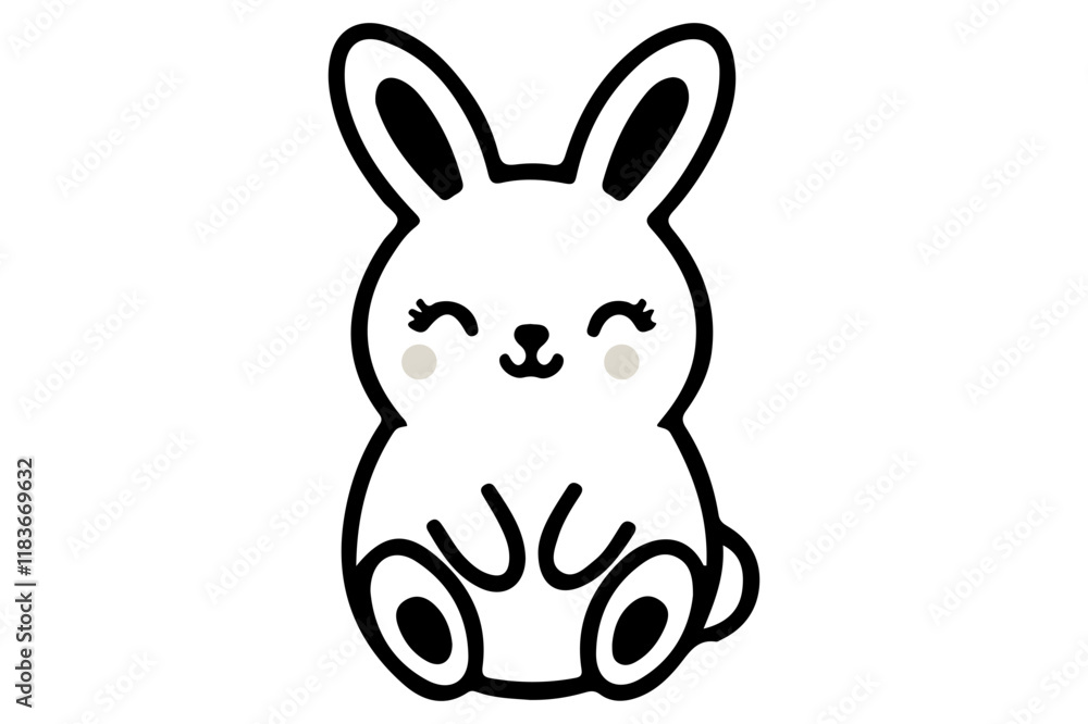 Cute Easter clipart silhouette vector design Cute Easter clipart silhouette vector design