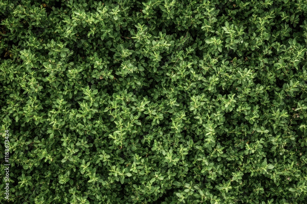 Aerial perspective of fresh thyme Aerial perspective of fresh thyme