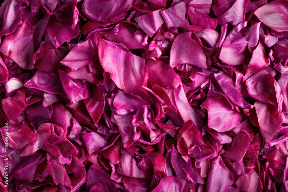 Aerial perspective of red cabbage slaw backdrop Aerial perspective of red cabbage slaw backdrop