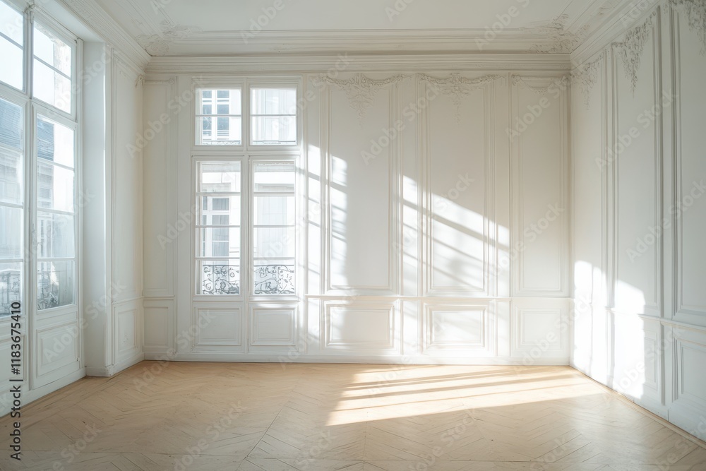 Fototapeta premium Apartment renovation by builders to update walls