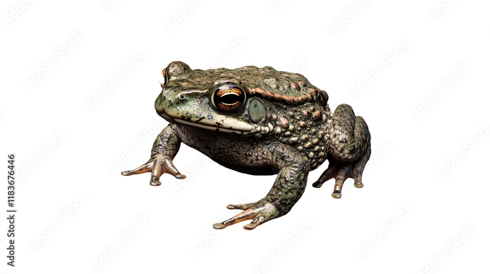 a 3D green toad isolated on a transparent background a 3D green toad isolated on a transparent background