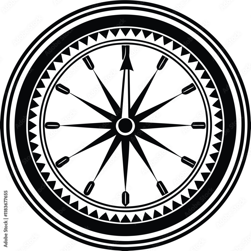 A round wall clock with bold numbers and a clock. A round wall clock with bold numbers and a clock.