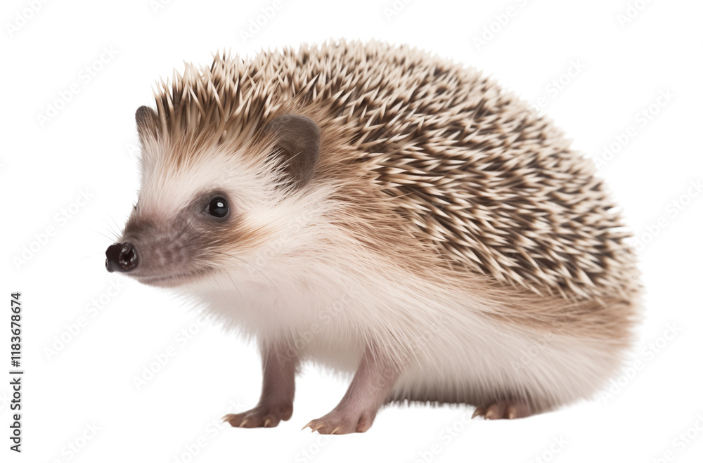 Fototapeta premium a hedgehog isolated on a transparent background