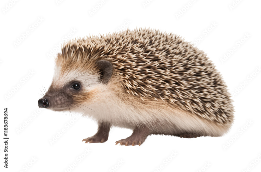 Fototapeta premium a hedgehog isolated on a transparent background