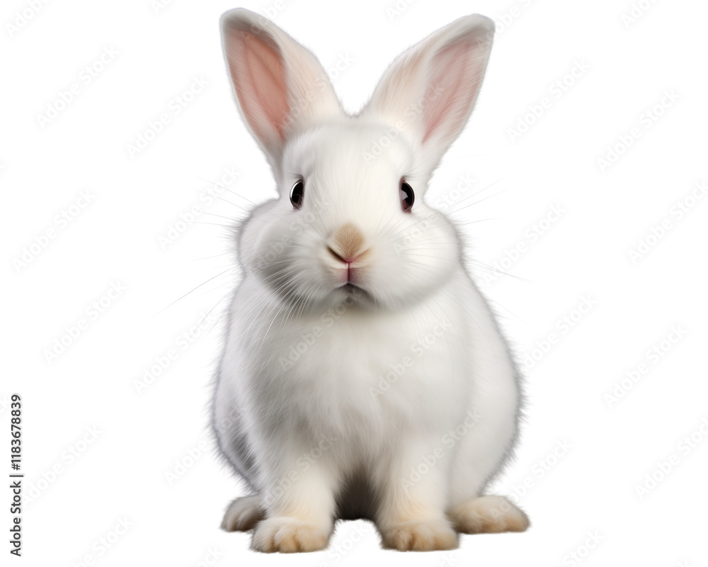 a white rabbit isolated on a transparent background a white rabbit isolated on a transparent background