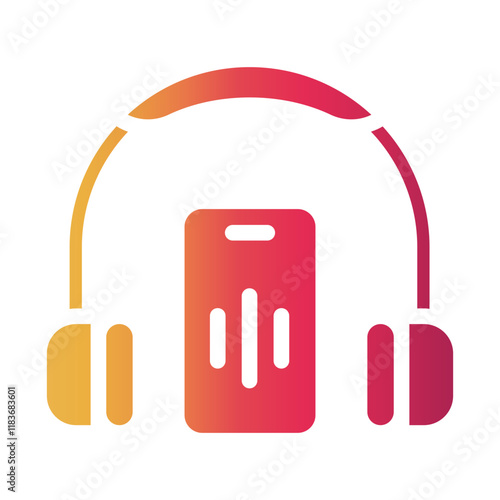 headset Gradient icon