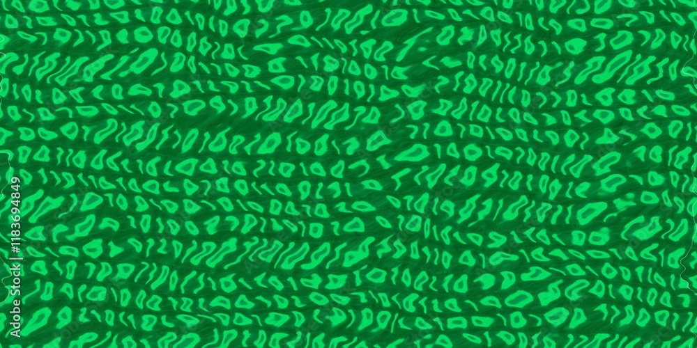 Fototapeta premium Abstract Green Wavy Pattern with Organic Shapes and a Hypnotic Effect