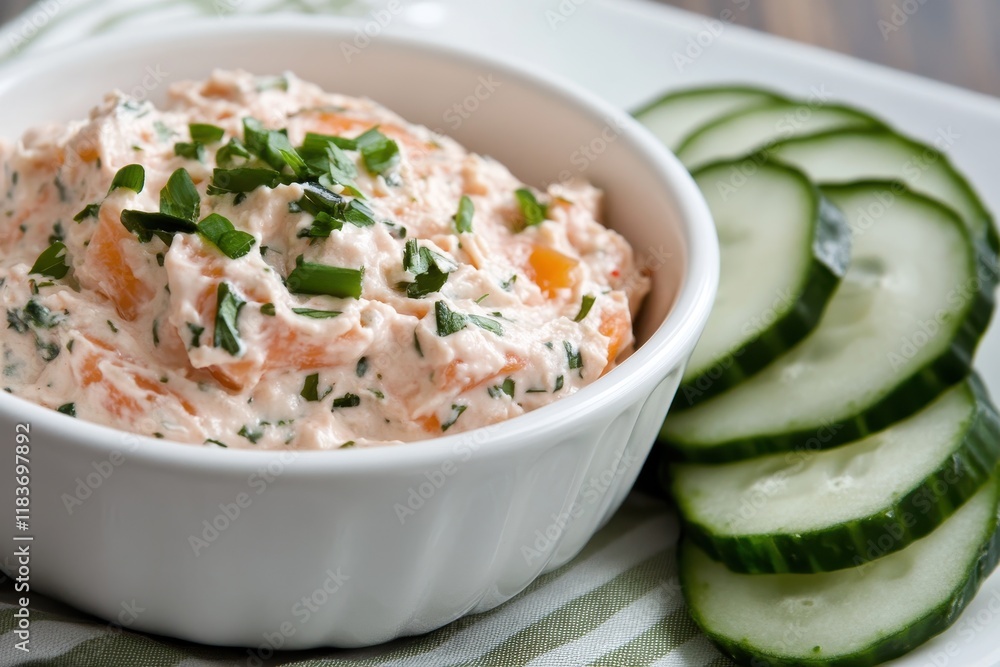 Creamy cheese with salmon Creamy cheese with salmon