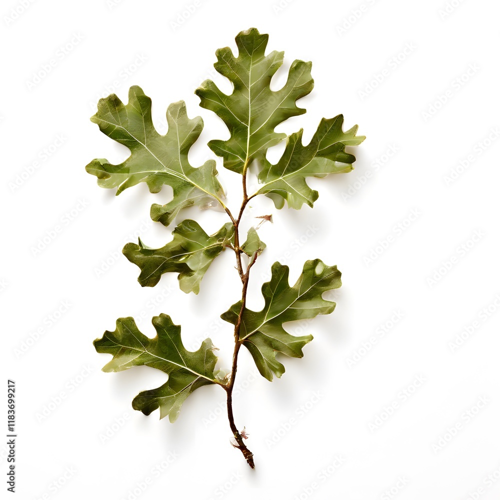 Fototapeta premium A beautiful green bush tree isolated on a white background