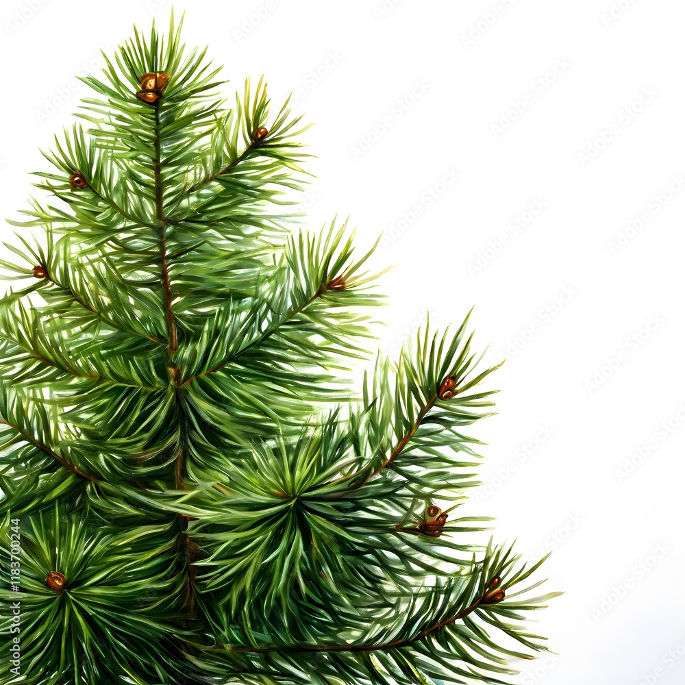 A beautiful green bush tree isolated on a white background A beautiful green bush tree isolated on a white background