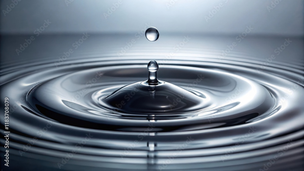 Water droplets on a gray background with a subtle ripple effect,macro photography, macro photography Water droplets on a gray background with a subtle ripple effect,macro photography, macro photography