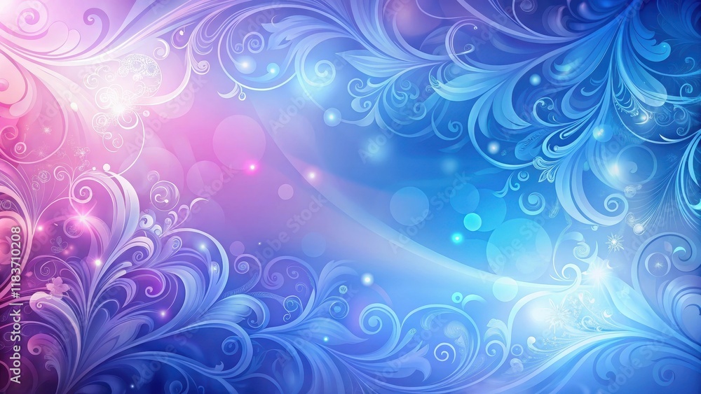 Abstract blue gradient background with swirling patterns of soft pink and purple hues , calming, mysterious , calming Abstract blue gradient background with swirling patterns of soft pink and purple hues , calming, mysterious , calming