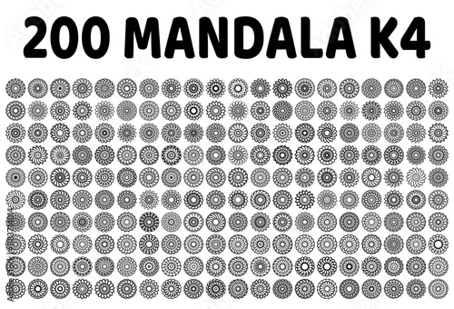 various mandala collections - 200 set yoga pattern