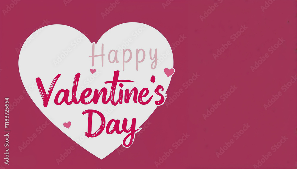Happy Valentine's Day message with decorative hearts. Happy Valentine's Day message with decorative hearts.