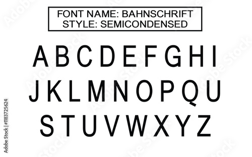 Bahnschrift Font vector file
