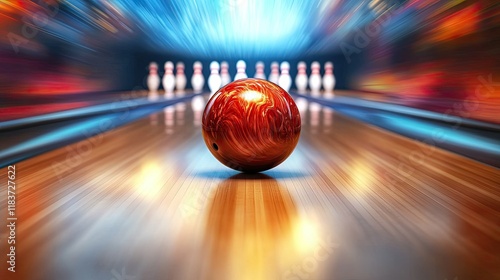 Bowling Ball on the Lane: Ready to Strike!