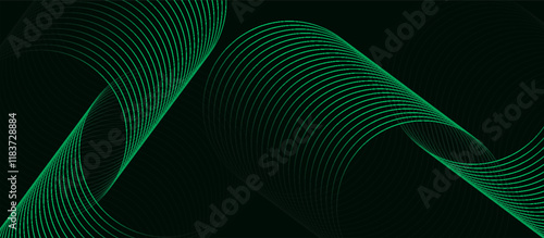 Abstract Dark Teal Circular Line Pattern Background for Modern Digital Art and Futuristic Graphic Design
