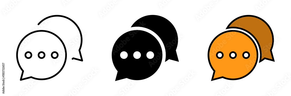 Chat icons. chatting speech bubble symbol icon set . comment icon button . message talk bubble, communication, Conversation, icons Chat icons. chatting speech bubble symbol icon set . comment icon button . message talk bubble, communication, Conversation, icons