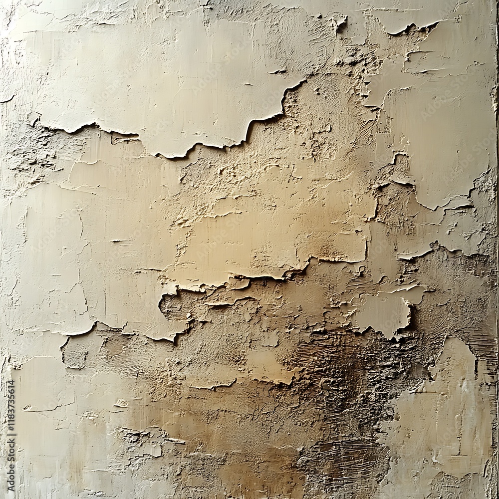 Obraz premium Textured crack beige wall pattern high resolution hd background