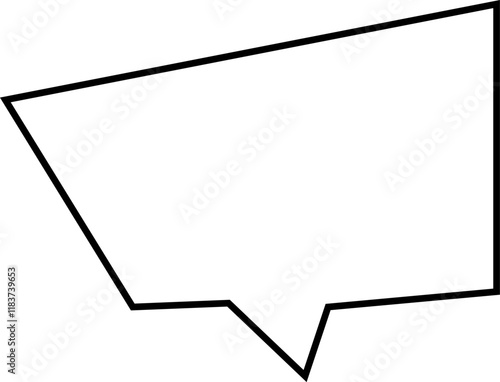 Creative Comic Dialogue Element for Engaging Conversation. Versatile Blank Speech Bubble for Cartoon Messaging.