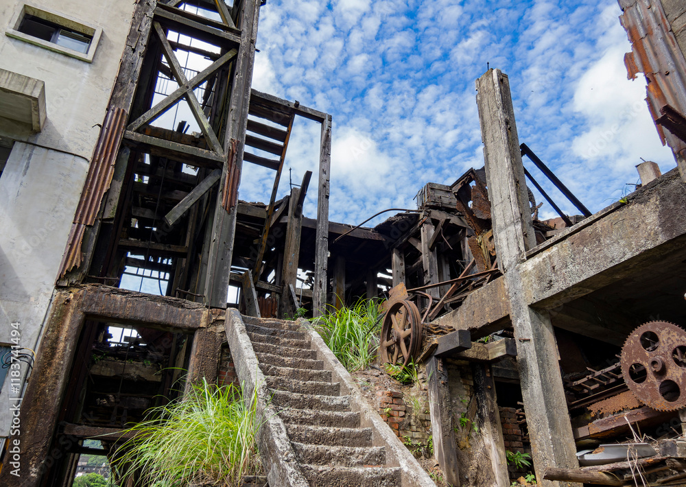 Sunny view of the exhibition of Houtong Miner's Culture & History Museum