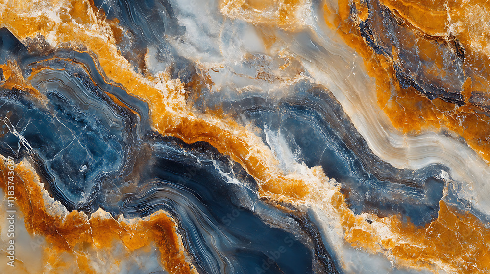 Obraz premium Natural black marble texture background, based on