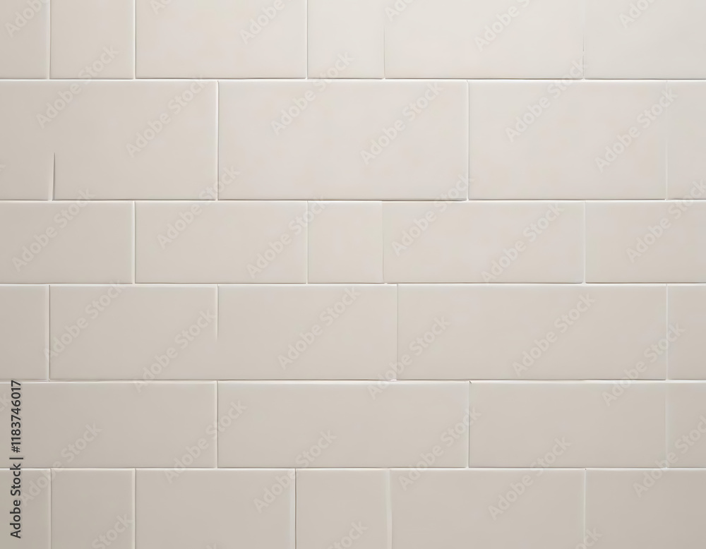 Naklejka premium A clean ceramic tile surface with subtle grout lines.