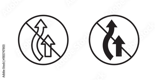 Do not overtake traffic sign vector set vector graphics designs