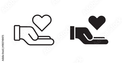 Forgiveness icon set vector graphics designs