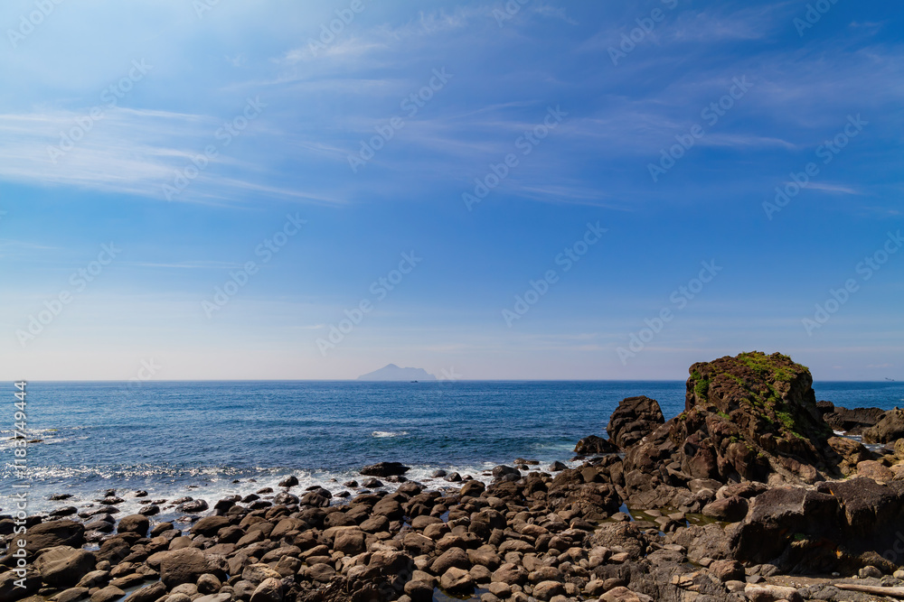 Beautiful sunny landscape of Beiguan Tidal Park