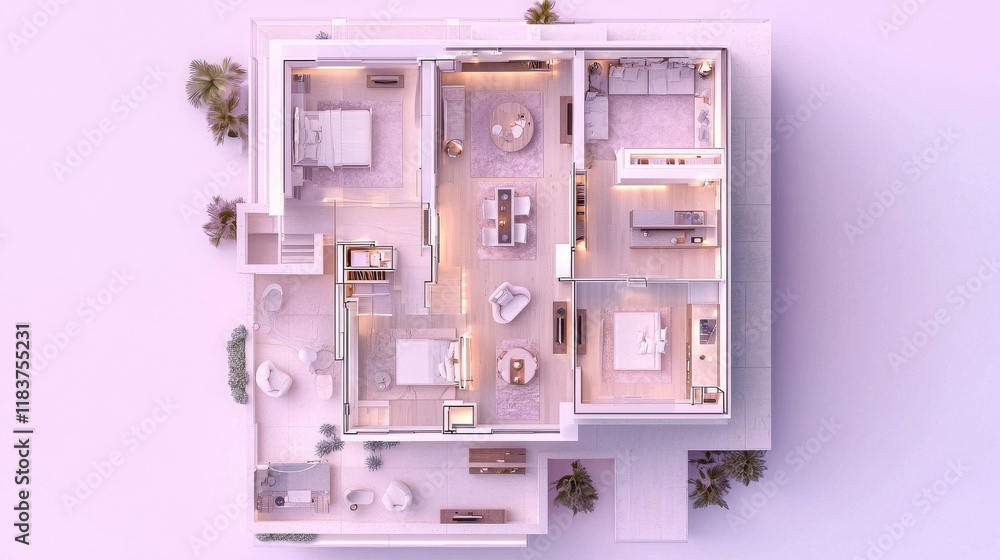 Modern Luxury Penthouse Floor Plan Design Modern Luxury Penthouse Floor Plan Design