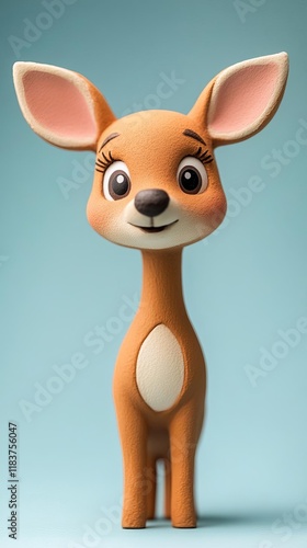 Cute fawn figurine